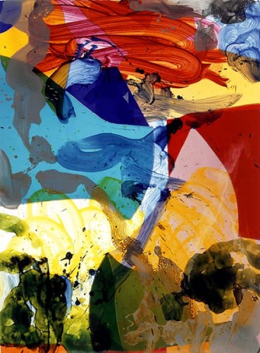 Fotograf: Simon Lautrop
Værk  titel: Glascollage 
Størrelse: 85 x 65 cm 
Færdiggjort: 1996 
