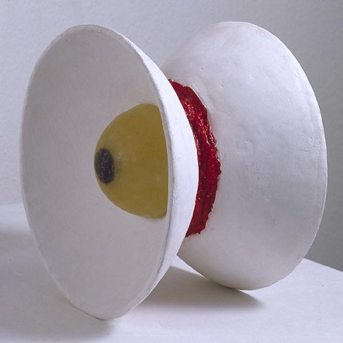 Gips, polyester    Plaster / Polyester
34 x 34 x 22 cm 
Casting / Directly model
1987
Foto:Erik Steffensen