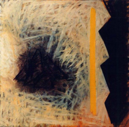 Fotograf: Eget foto
Værk  titel: Bjerget II 
Værk  type: Maleri 
Materiale: Olie på lærred 
Størrelse: 150 x 150 cm 
Færdiggjort: 1994 