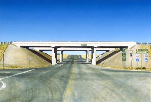 Fotograf: Mingo
Værk  titel: Route 66 
Værk  type: Maleri 
Materiale: Olie og acryl på lærred 
Størrelse: 110 x 160 cm 
Færdiggjort: 1997 