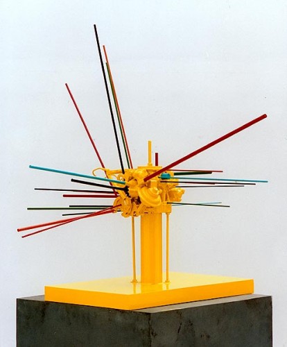 Fotograf: Jan Ernest
Værk  titel: Konkret skulptur 
Værk  type: Skulptur 
Materiale: Jern/træ 
Størrelse: 70 x 90 x 90 cm. 
Færdiggjort: 1995 