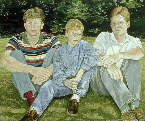 Fotograf: Eget foto
Værk  titel: 3 jyske drenge 
Værk  type: Maleri 
Færdiggjort: 1994 