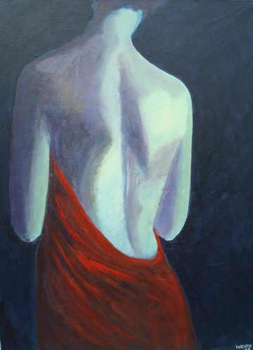 Værk ets titel: Private Moment 
Materiale: Acryl p&aring; l&aelig;rred 
Størrelse: 60 x 80 cm 
Færdiggjort: 2008