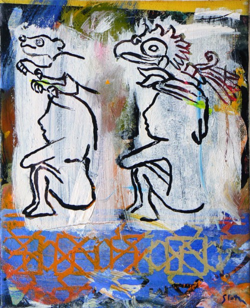 Maleri,33 x 41 cm., 2008